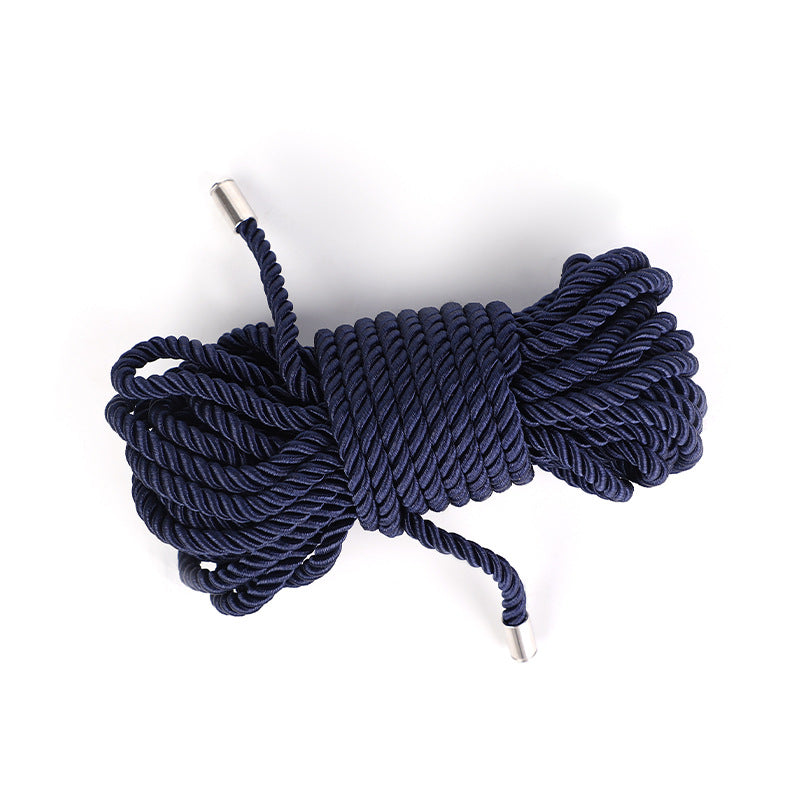SM Props Multi-color Metal Head Erotic Silk Rope 5.1m Female Slave Training Bondage Polyester Erotic Binding Rope
