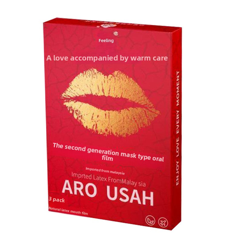 Ear-Hanging Oral Sex Mask for Men and Women Oral Licking Mask Tongue Oral Sex Artifact Couple Bed Sex Toys