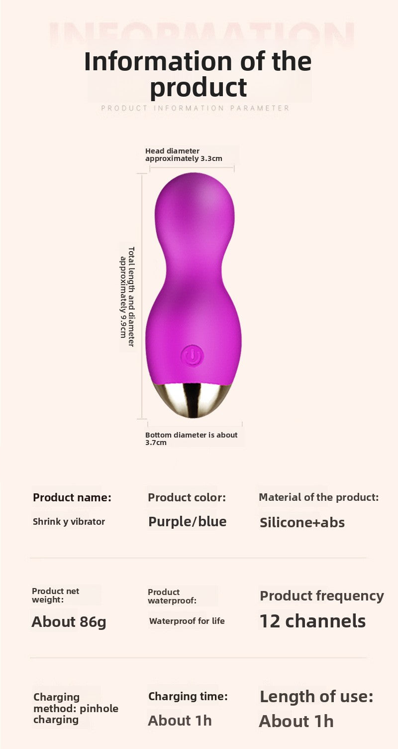 Female Wireless Remote Control Vibrator Multi-frequency Vibration G-spot Shrinking Y Ball Sex Toys Adult Sex Products Masturbator