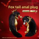 Sex Toys Props Fox Tail Anal Plug Female Flirting Teasing Back Court Anal Expander
