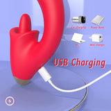 Jasmine Tongue Licking Vibrator Insertion G-Spot Adult Female Products Sex Toys Female Masturbator