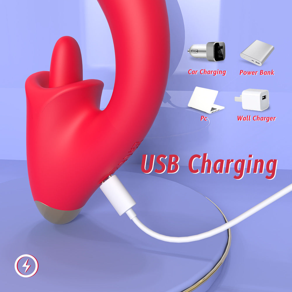 Jasmine Tongue Licking Vibrator Insertion G-Spot Adult Female Products Sex Toys Female Masturbator