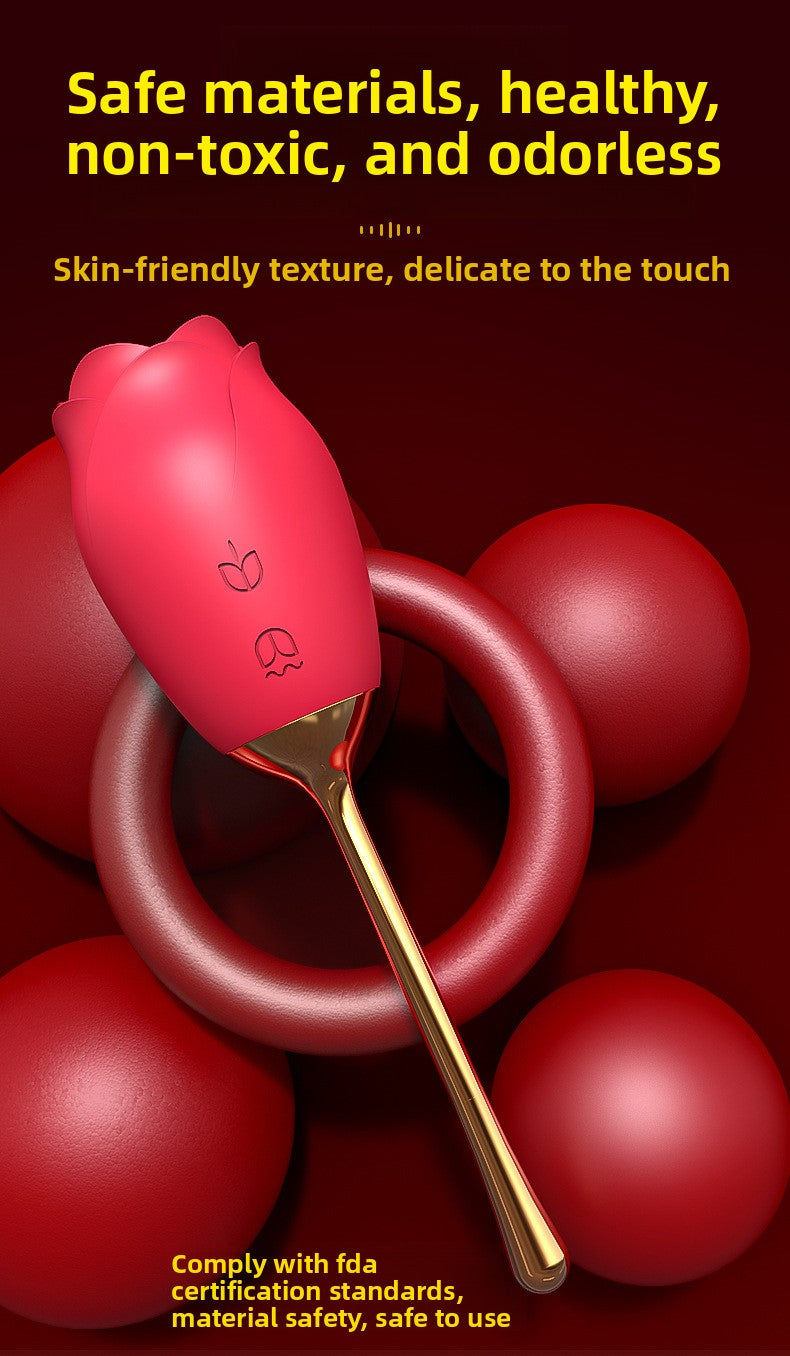 Gift Rose Tongue Licking Vibrator Sex Toys Female Products Pleasure Device Adult Sex Products Female Use Device