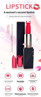 Lipstick Vibrator G-Spot Stimulation Discreet Mini Lipstick Masturbator Clitoral Instant Orgasm Electric Vibrator for Women