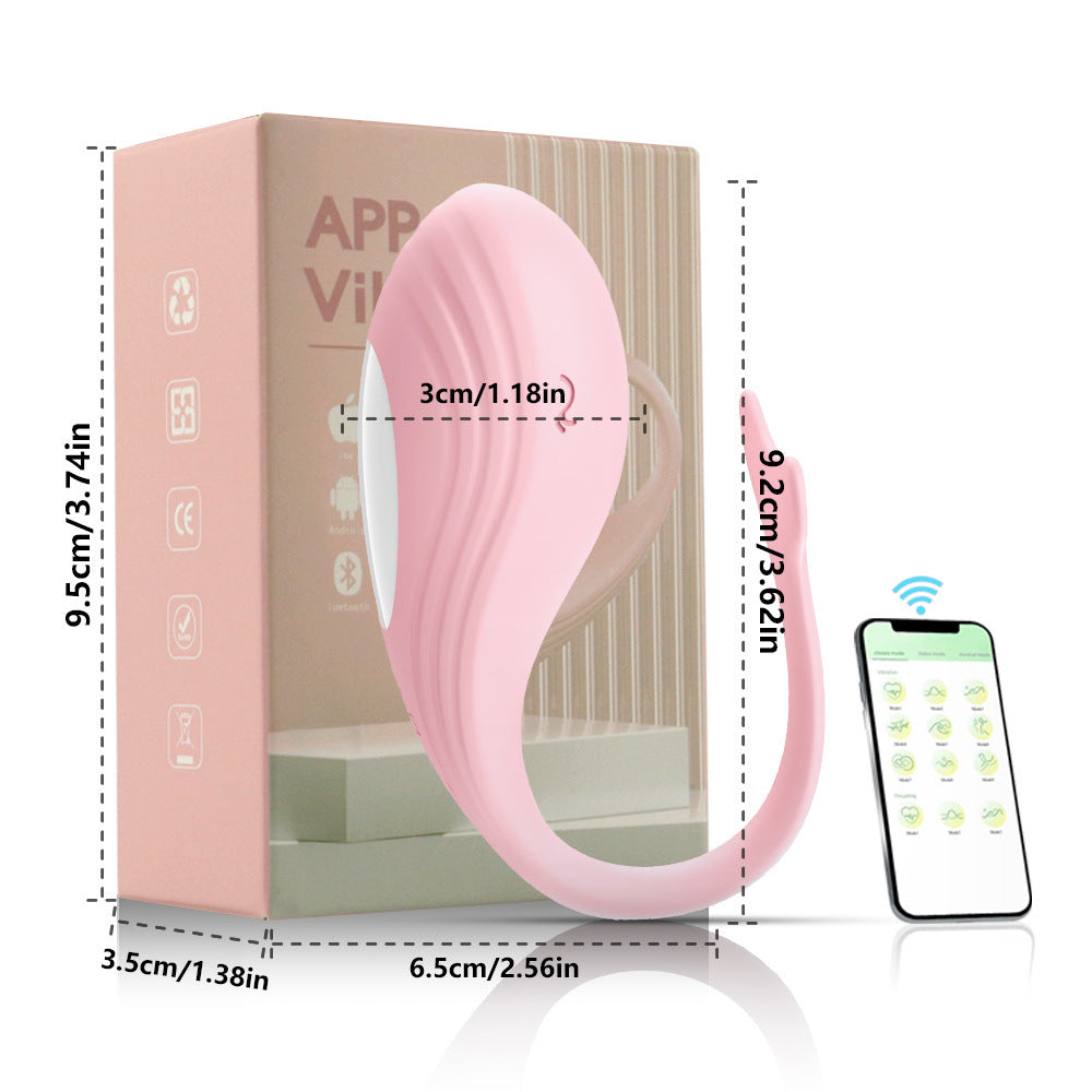 AITT Female Toy Strong Vibration Silent app Remote Control Vibrator for Outdoor Wear, Sexy Instant Trendy Magic Vibrator