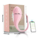 AITT Female Toy Strong Vibration Silent app Remote Control Vibrator for Outdoor Wear, Sexy Instant Trendy Magic Vibrator