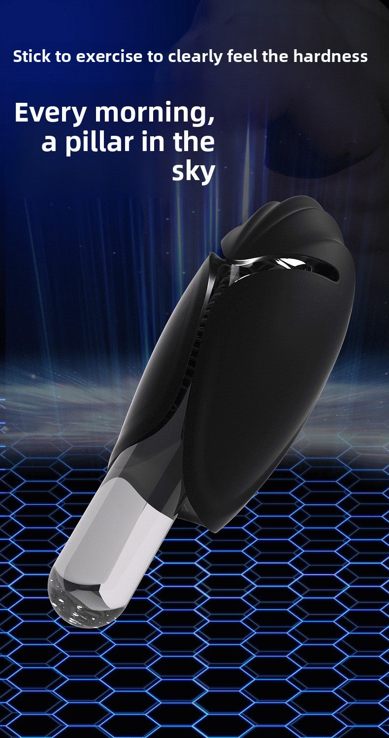 Automatic Vibrating Masturbator with Tongue Licking and Strong Shock for Men