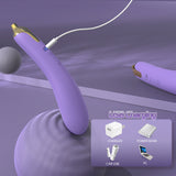 Eggplant Vibrator Bendable Vibrator Female Masturbation Toy Adult Female Vibrator Insertable