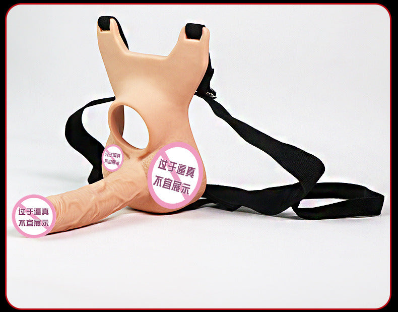 Men's Wearable Dildo Male JJ Fake Penis Erotic Insertable Solid Underwear Adult Sex Toys