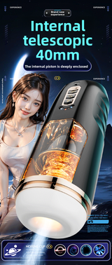 Fully Automatic Telescopic Aircraft Cup Electric Heating Male Masturbation Penis Trainer Adult Sex Toys