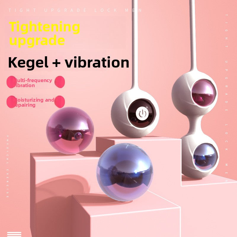 Remote Control Vibrating Kegel Ball Five-Piece Set Upgraded Model Relaxation Exercise Pelvic Floor Muscle Trainer Female Vaginal Dumbbell
