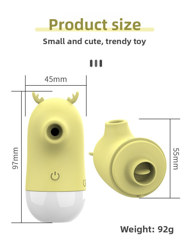 Deer Tongue Licking Vibrator G-Spot Sucking Vibrator Female Flirting Masturbator Adult Sex Toys