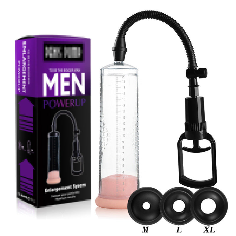 Penis Enlargement Training Device Vacuum Negative Pressure Penis Stretching Enhancer Adult Toys Male Products Airplane Cup