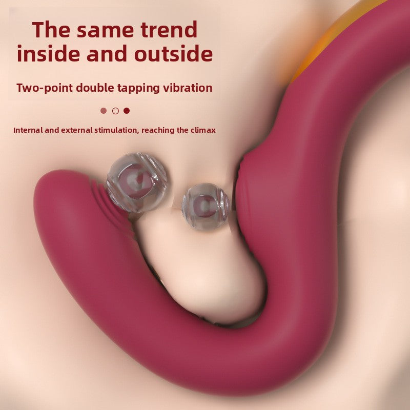 Foreign Trade G-Spot Vibrator Insertion Clitoral Dual Thrusting Female Adult Products High-End Handheld Adult Toys