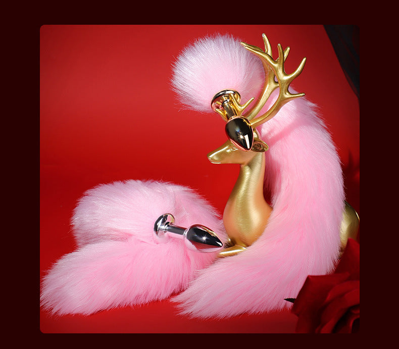 Sexy SM Props Mini Anal Plug Fox Tail Couple Flirting Torture Tool Back Court Plug Anal Expander Punishment Toy