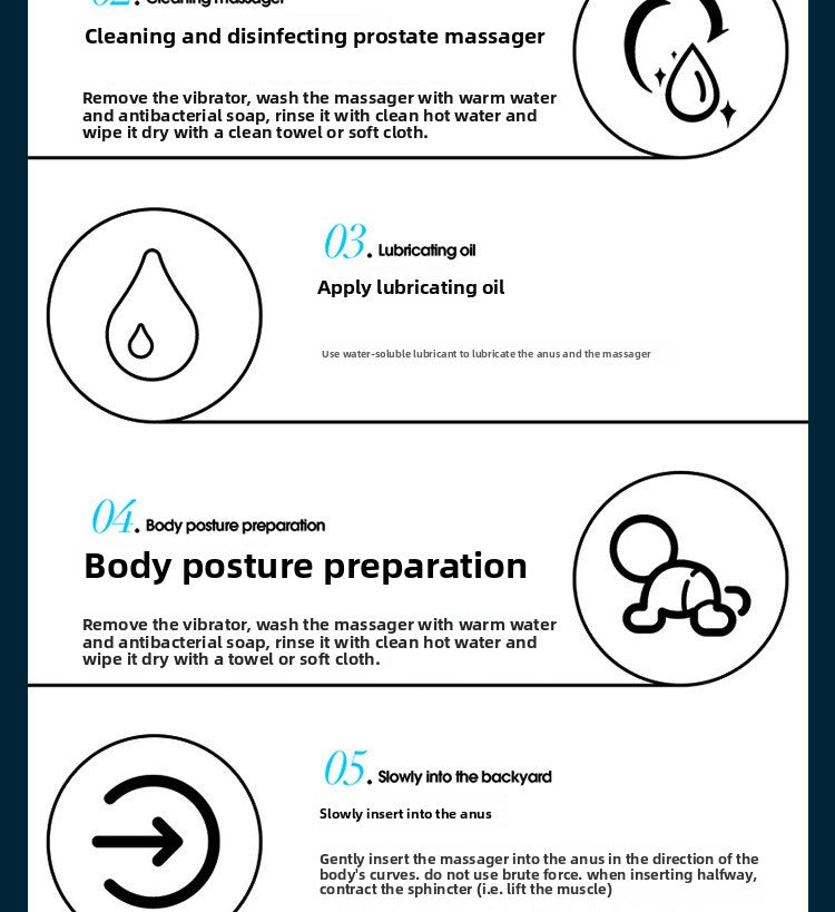 Seductive Prostate Backcourt Massager Male and Female Masturbation Orgasm Model for Adults