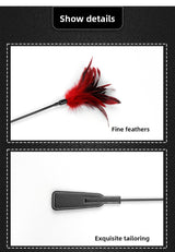 Sex Toys SM Props Long Rod Feather Paddle SM Sex Training Leather Paddle SP Alternative