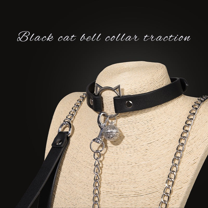 Sexy SM Props High-end Sexy Traction Collar SM Training Bondage Neck Sleeve Neck Ring Alternative Adult Products