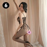Sexy Stockings Sexy Women's Pajamas Stockings Sexy Lingerie Elastic Plus Size Open Crotch Stockings Bodystocking 6
