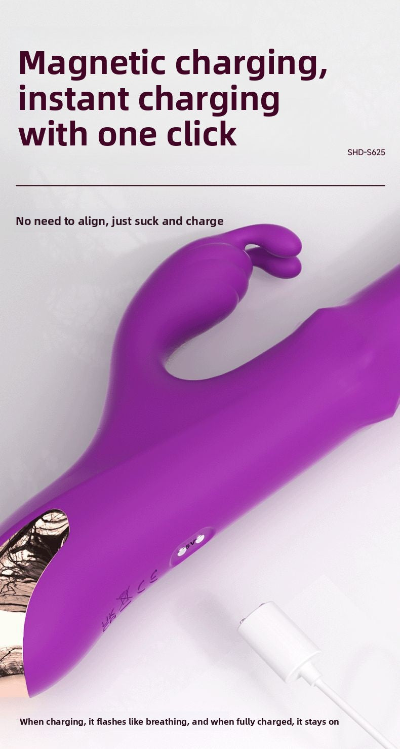 Rotating Bead Telescopic Vibrator for Women Strong Vibration Insertion Adult Toy Female Masturbation Sex Toy