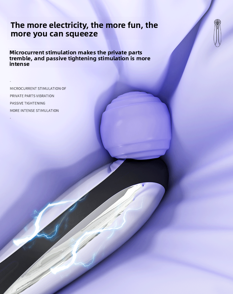 Strong Vibration Current Vibrator Female Masturbator Microcurrent Pleasure Adult Toy Electric Shock Product Vibrator