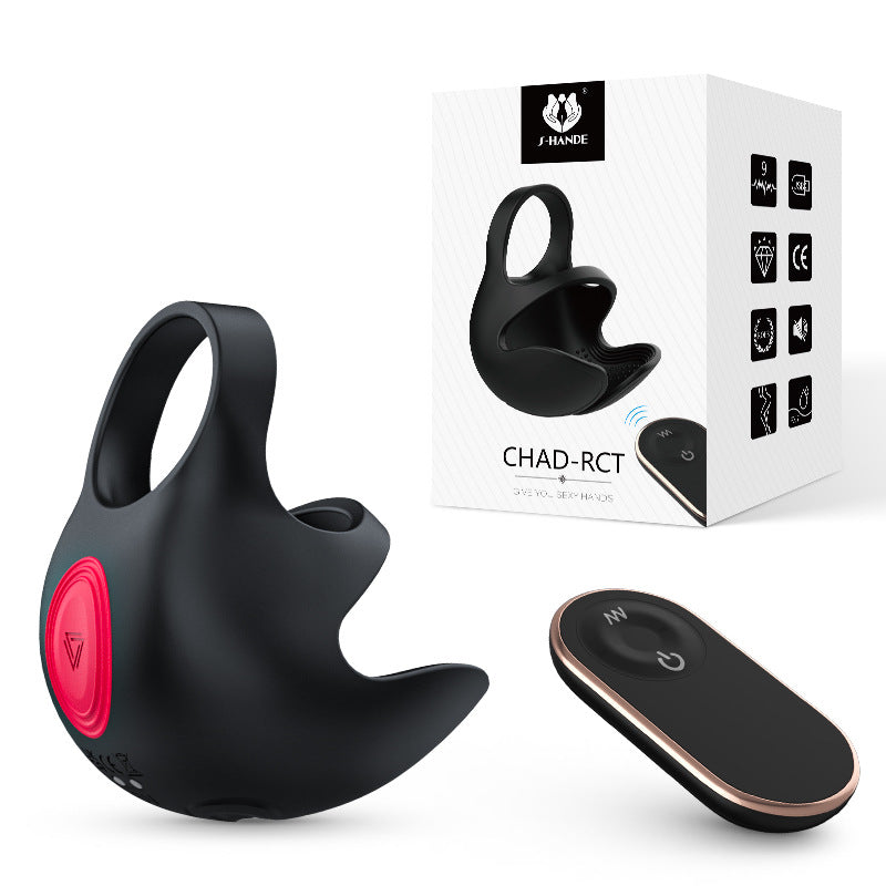 Penis Ring Male Masturbation Egg Massage Anti-Rebound Ring Semen Locking Ring Vibrator