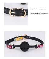 SM Props Sex Oral Ball Female M Training Deep Throat Oral Bite Ring Forced Mouth Opening Bone Silicone Mouth Gag Cat Whiskers Mouth Shackle