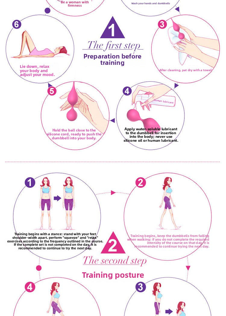 Vaginal Dumbbell Exercise Private Part Tightening Repair Shrink Ball Postpartum Recovery Set Female Adult Sex Toys