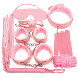 Sexy Plush SM Set Adult Products Couple Training Handcuffs Binding Restraint 7-Piece Set Alternative Sex Toys