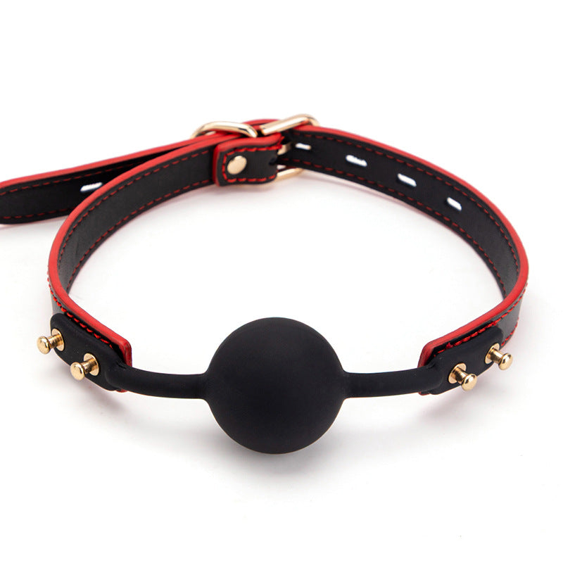 High-end SM Props Genuine Leather Collar Whip Female Slave Training Bondage Tools Mouth Gag Handcuffs