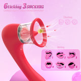 Vibrator Insertable Masturbator External Vagina Sucking Tongue Licking Vibrating Adult Toy Female Vibrator