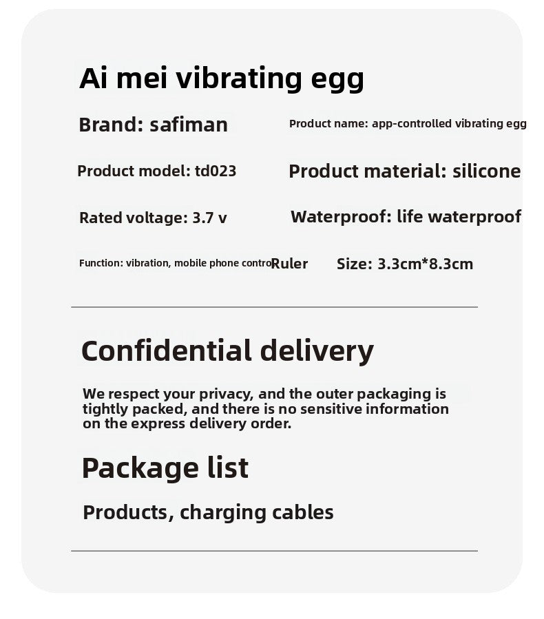 Mobile Bluetooth APP Aimei Smart Wireless Vibrator Female Masturbation Device