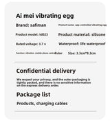 Mobile Bluetooth APP Aimei Smart Wireless Vibrator Female Masturbation Device