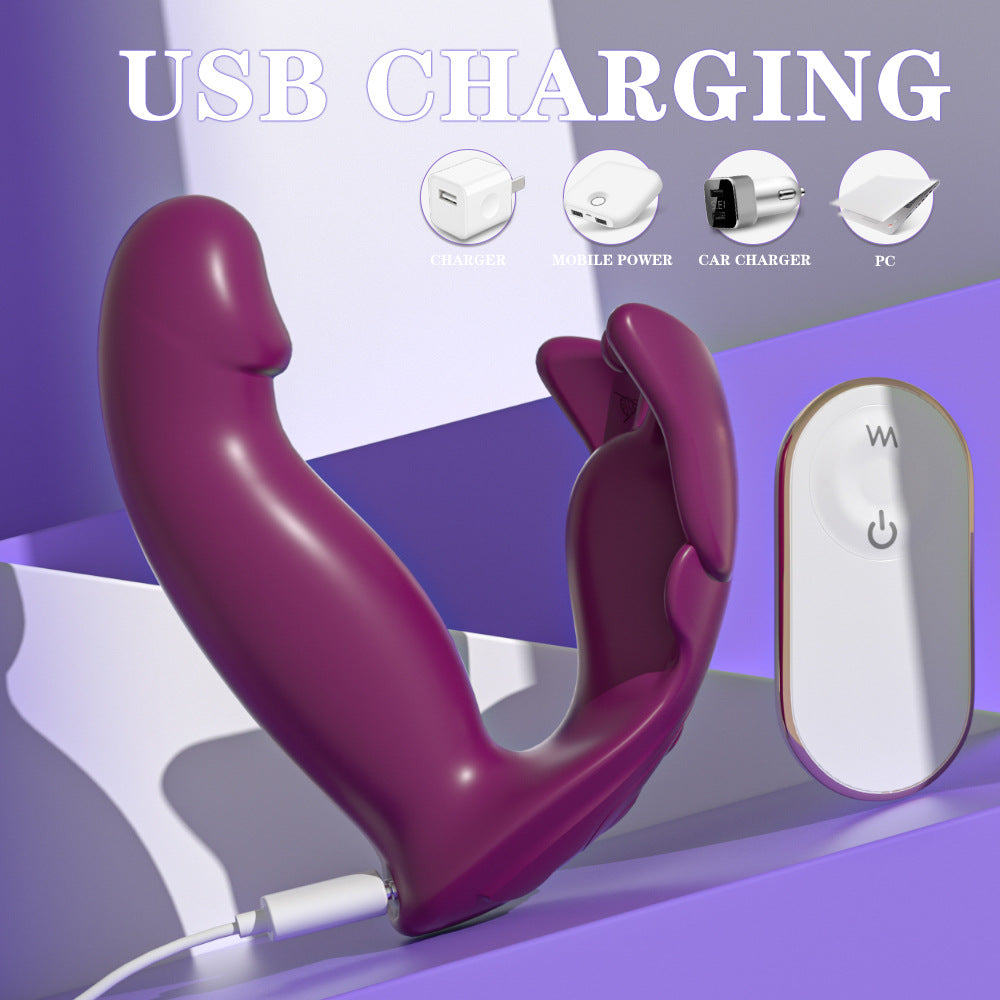 Butterfly Wearable Remote Control Vibrator Female Masturbator Clitoris Stimulation Adult Toy Vibrator for Women Orgasm