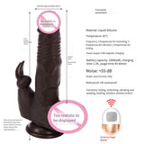 Electric Fake Penis Realistic Dildo Telescopic Vibrating Liquid Silicone Female Masturbator Machine Adult Sex Toys
