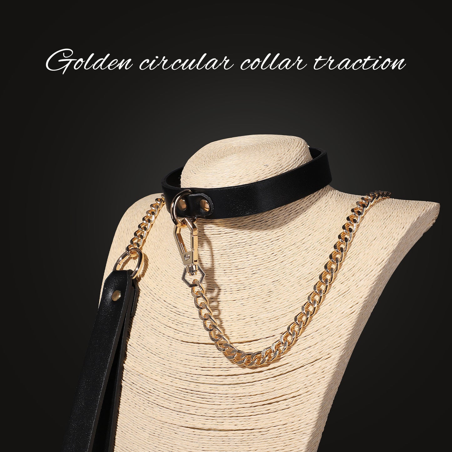 Sexy SM Props High-end Sexy Traction Collar SM Training Bondage Neck Sleeve Neck Ring Alternative Adult Products