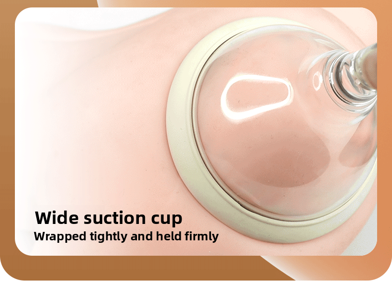Double Cover Breast Suction Vibrator Strong Vibration Female Masturbator Shared Toy