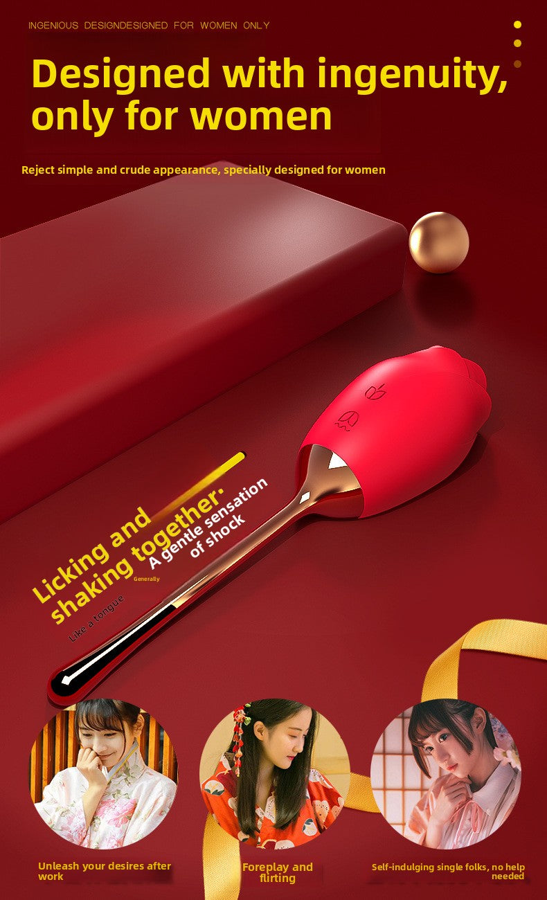 Gift Rose Tongue Licking Vibrator Sex Toys Female Products Pleasure Device Adult Sex Products Female Use Device