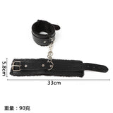 Hot Selling SM Props Lychee Pattern Sexy Handcuffs SM Training Bondage Plush Handcuffs Alternative Adult Products