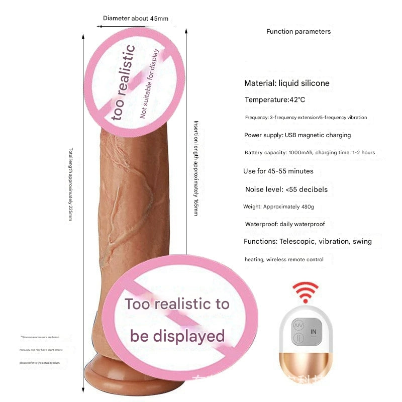 Dildo Electric Telescopic Dildo Simulation Dildo Dildo Female Masturbator Adult Supplies Vibrator