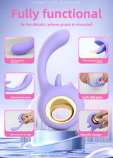Female Dormitory Masturbation G-Spot Clitoris Dual Strong Vibration Vagina Tongue Licking Vibrator for Women