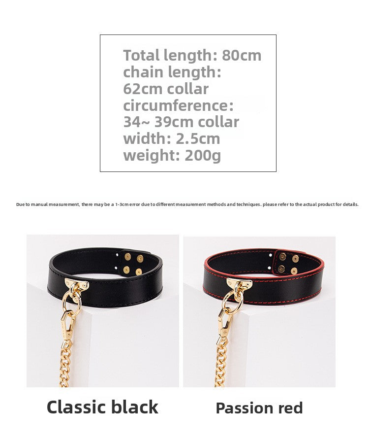 High-end SM Props Genuine Leather Collar Whip Female Slave Training Bondage Tools Mouth Gag Handcuffs