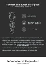 Sexual Fun Unisex Wearable Adult Product AV Vibrator Multiple Play Modes Wireless Remote Control