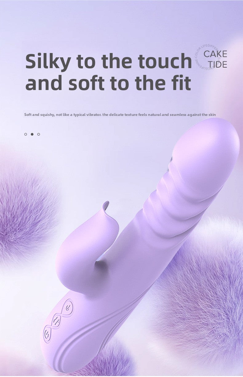 Multi-frequency Telescopic Automatic Heating G-spot Instant Thrusting Vibrating Massager Wand Female Essential Masturbation Device