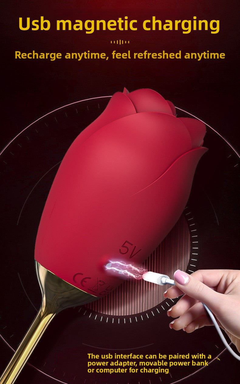 Gift Rose Tongue Licking Vibrator Sex Toys Female Products Pleasure Device Adult Sex Products Female Use Device