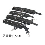 Sex Toys SM Props Back Binding Cross Buckle Plush 3-Piece Set SM Training Binding Handcuffs Footcuffs Adult