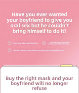 Fruity Oral Sex Mask for Men and Women, Cunnilingus Mask for Couples, Intimate Flirting Tool, Adult Sex Toys