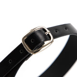 SM Props Black Leather Sexy Collar Female Training Leash Bell Collar