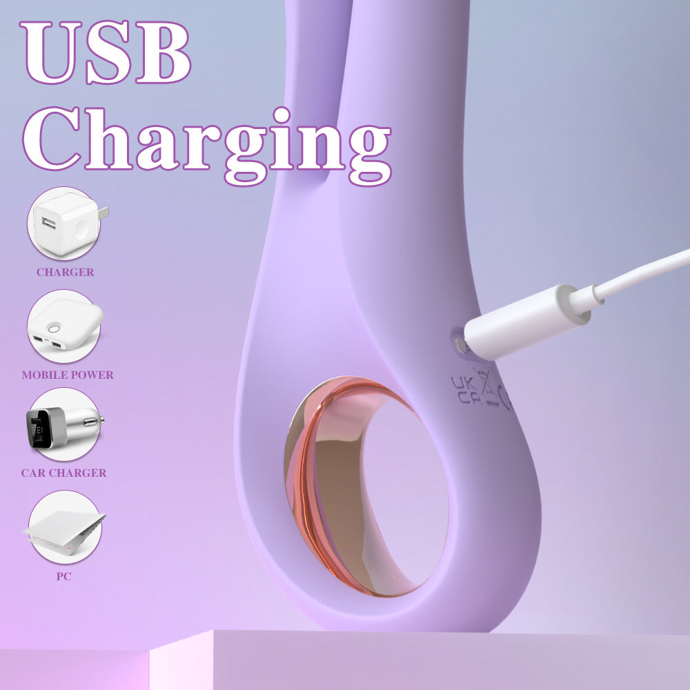 Soft Vibrator Dual Vibrator Insertion G-Spot Masturbator for Women Adult Sex Toys Customizable