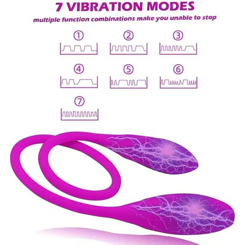 Double-Headed Vibrating AV Egg Female Clitoral Masturbator Instant Orgasm Adult Sex Toys Cross-Border